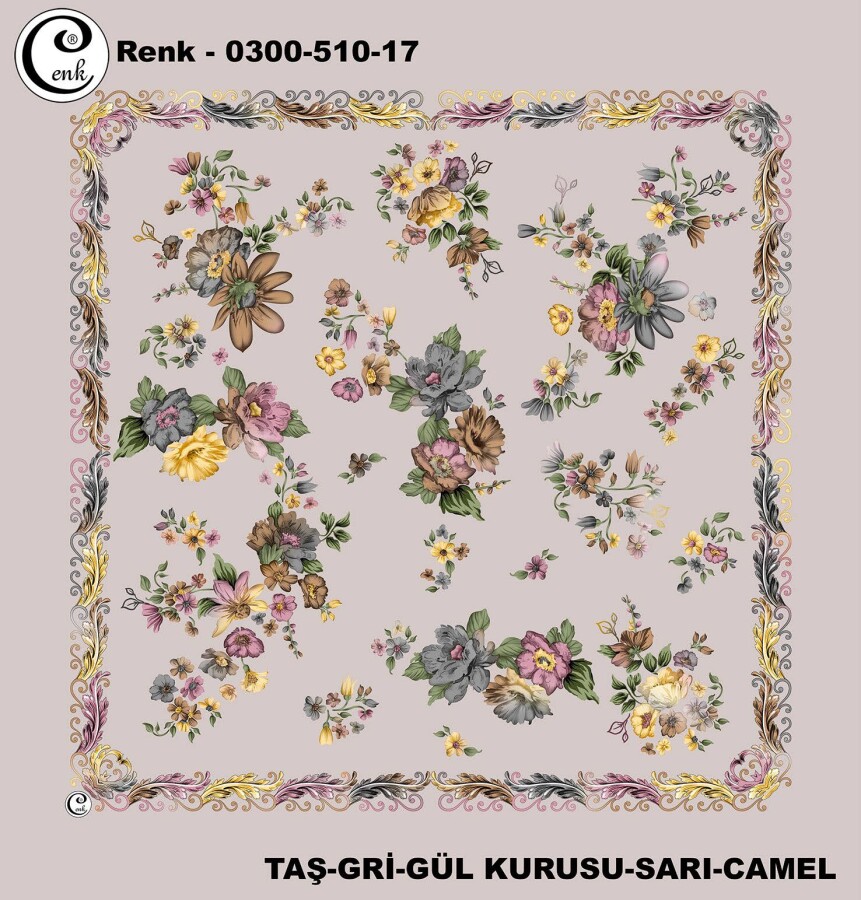 Cenk Desenli Yazma 100Cm 300-510-17 - CENK