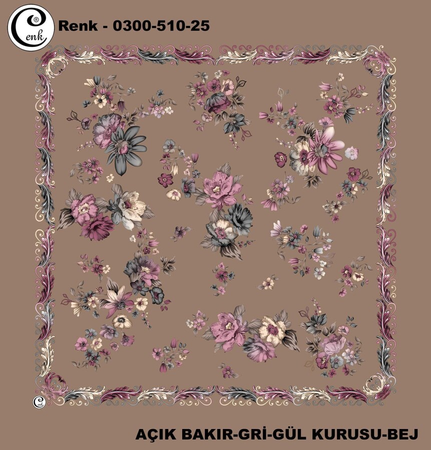 Cenk Desenli Yazma 100Cm 300-510-25 - CENK