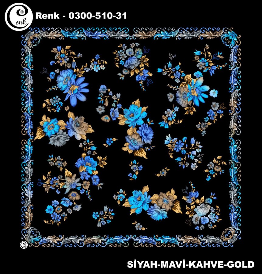 Cenk Desenli Yazma 100Cm 300-510-31 - CENK