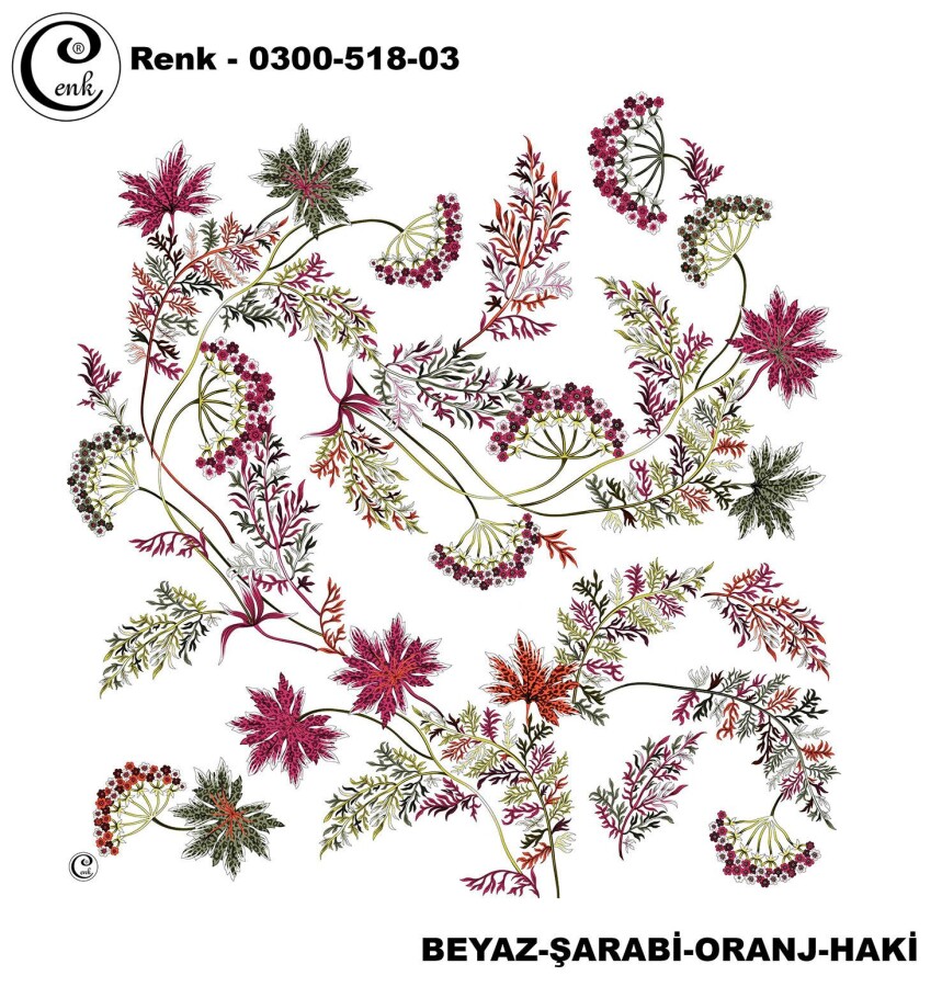 Cenk Desenli Yazma 100Cm 300-518-03 - CENK