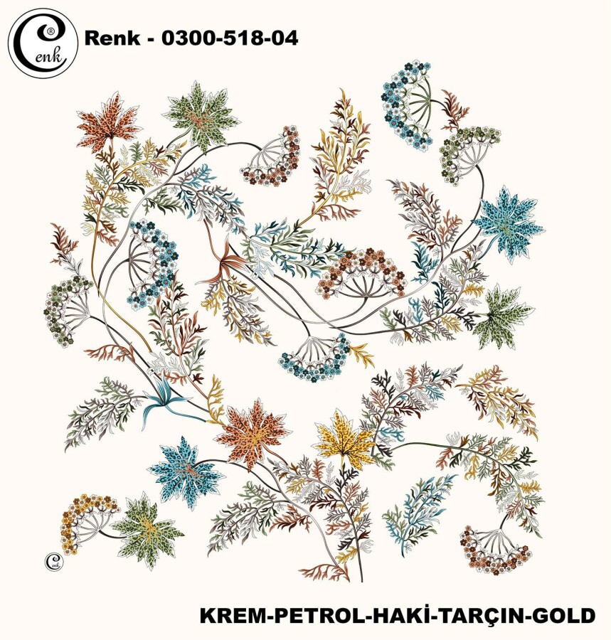 Cenk Desenli Yazma 100Cm 300-518-04 - CENK