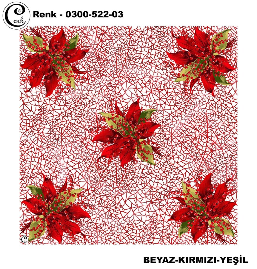 Cenk Desenli Yazma 100Cm 300-522-03 - CENK