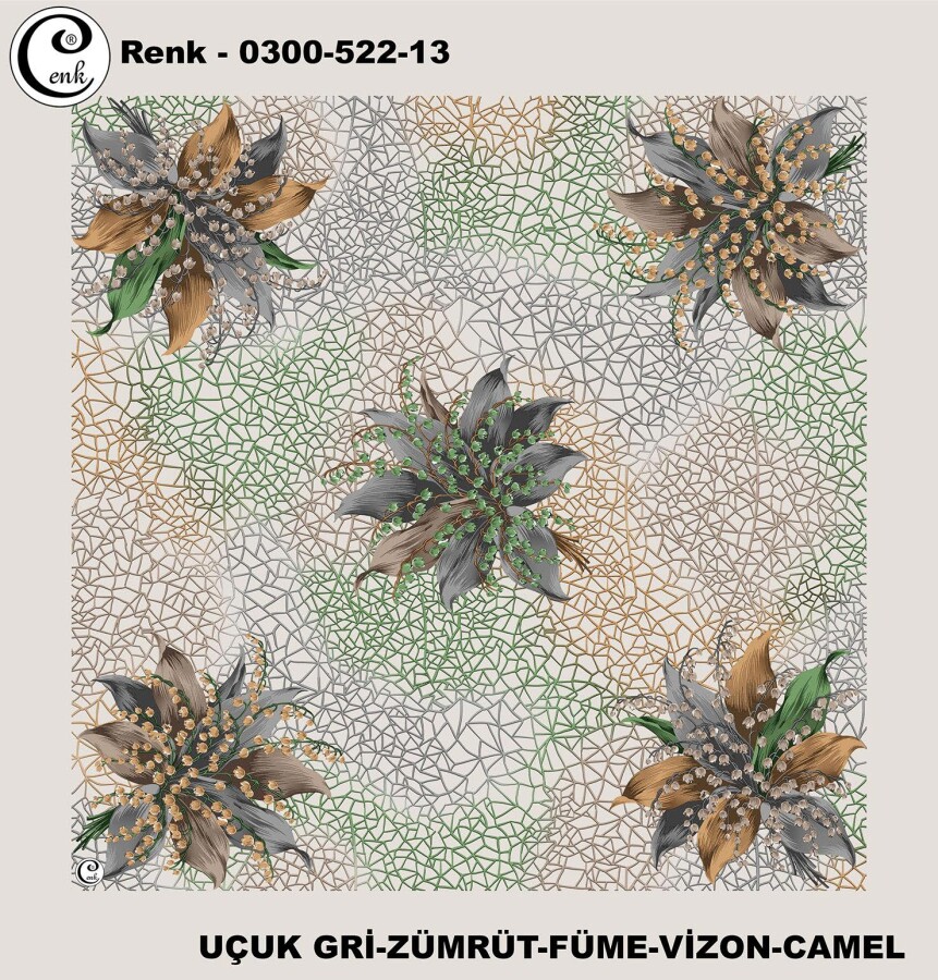 Cenk Desenli Yazma 100Cm 300-522-13 - CENK