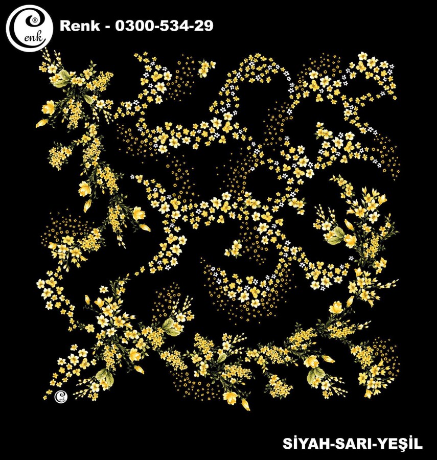 Cenk Desenli Yazma 100Cm 300-534-29 - CENK