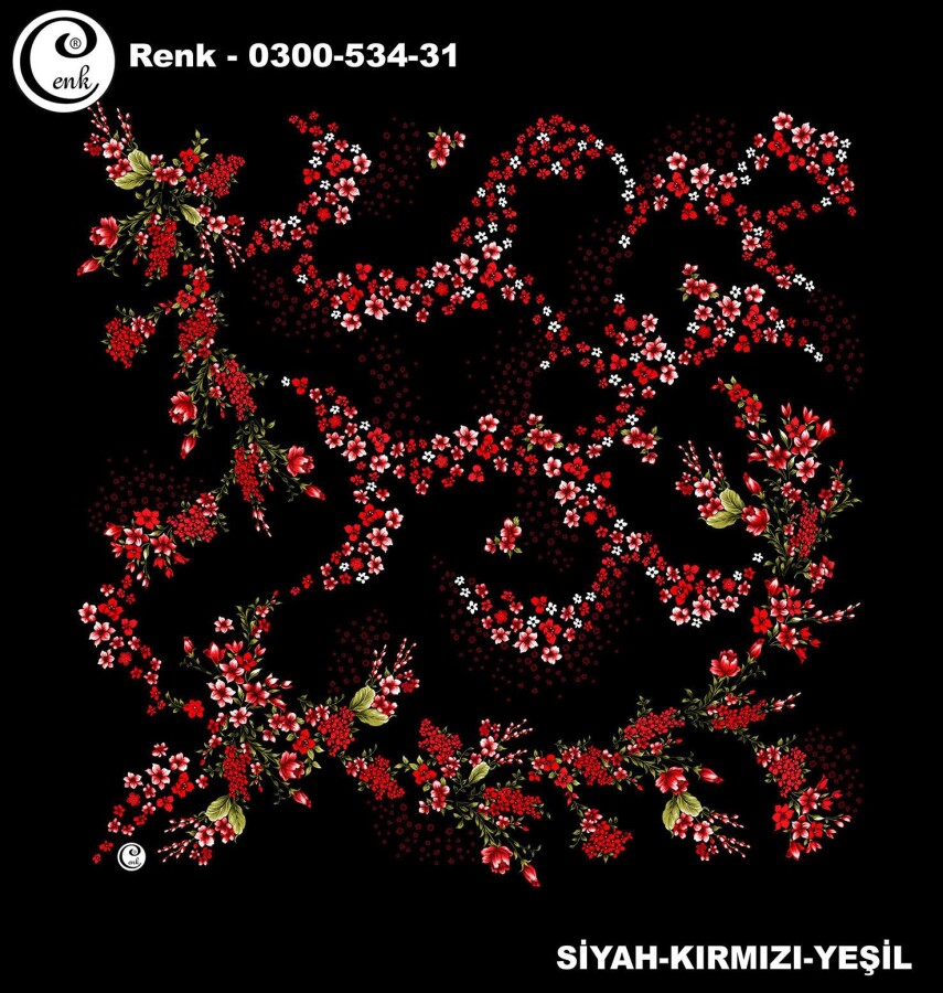 Cenk Desenli Yazma 100Cm 300-534-31 - CENK