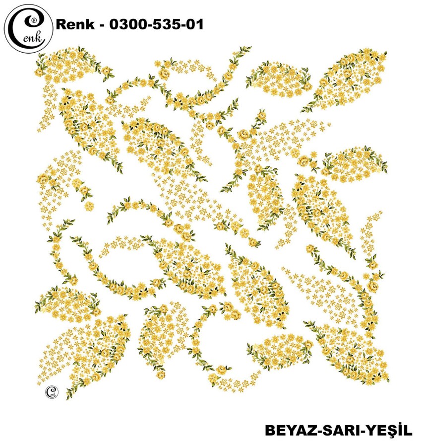 Cenk Desenli Yazma 100Cm 300-535-01 - CENK