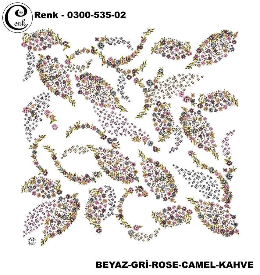 Cenk Desenli Yazma 100Cm 300-535-02 - CENK