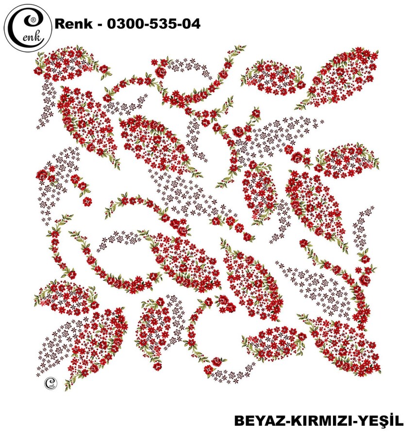 Cenk Desenli Yazma 100Cm 300-535-04 - CENK