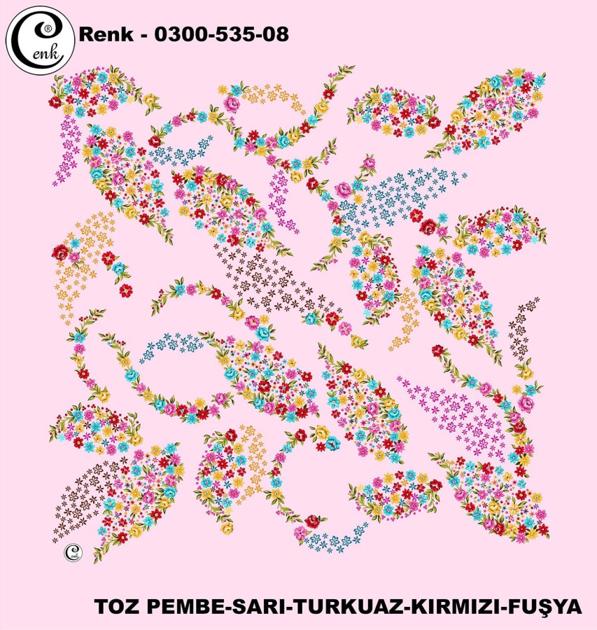 Cenk Desenli Yazma 100Cm 300-535-08 - CENK