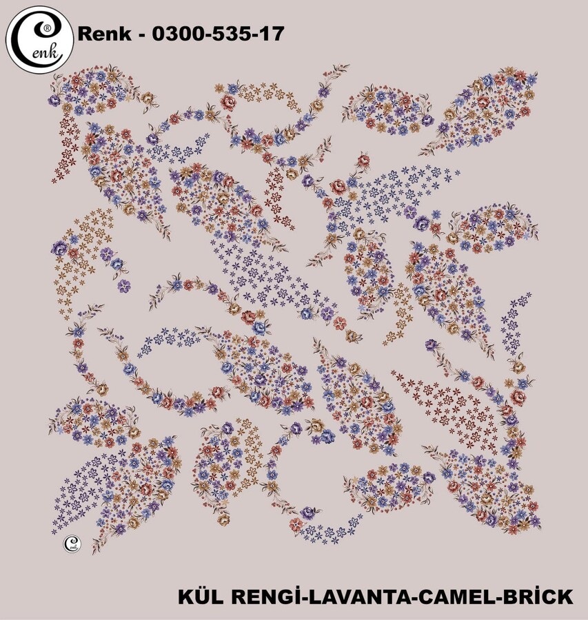 Cenk Desenli Yazma 100Cm 300-535-17 - CENK