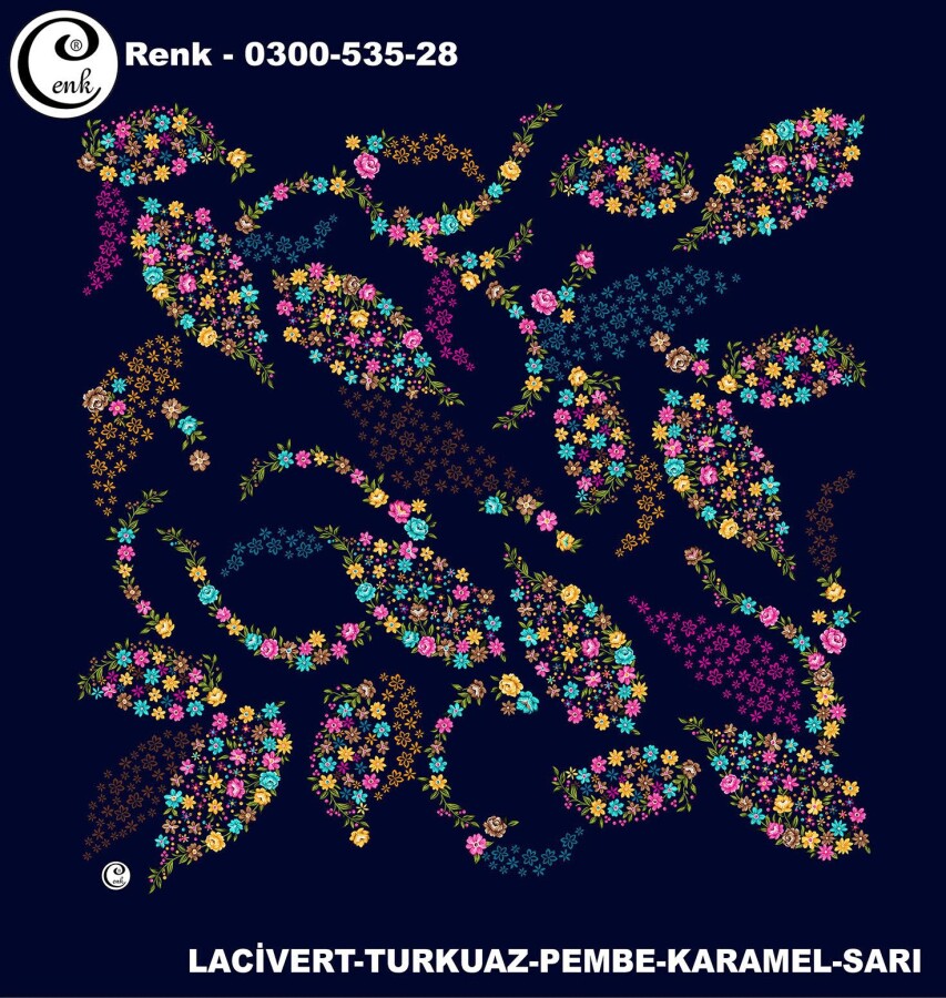 Cenk Desenli Yazma 100Cm 300-535-28 - CENK