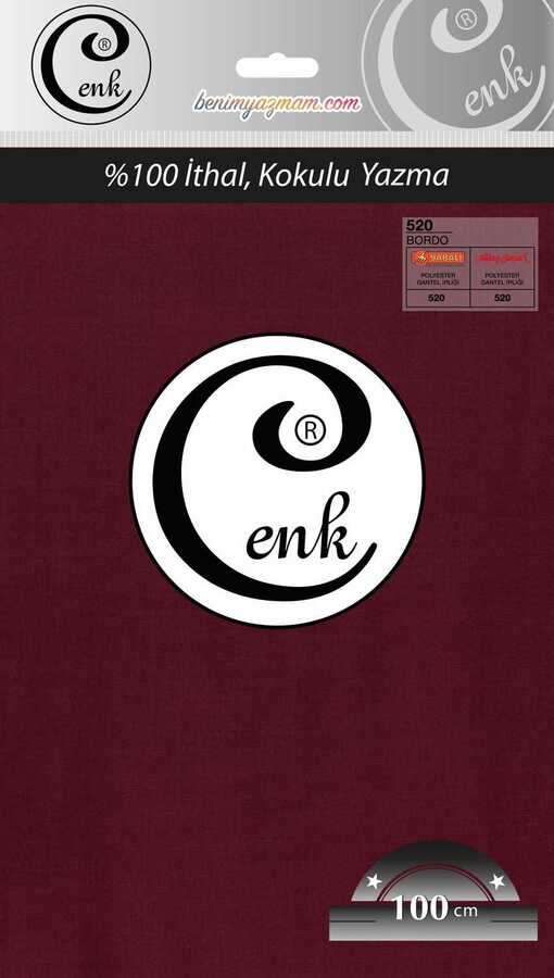 Cenk,düz Renk Yazma 100cm 0520 Bordo