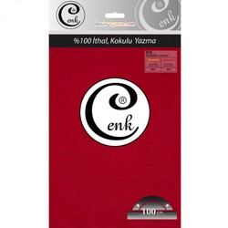 CENK,DÜZ RENK YAZMA 100CM 0074 KARMEN KIRMIZI - 