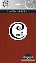 CENK,DÜZ RENK YAZMA 100CM 0748 KOYU KİREMİT - 