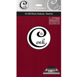 CENK,DÜZ RENK YAZMA 100CM 1790 CANLI BORDO - 