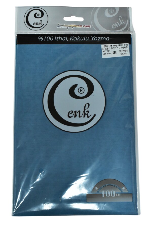 CENK,DÜZ RENK YAZMA 100CM 0056 OKYANUS MAVİSİ - CENK