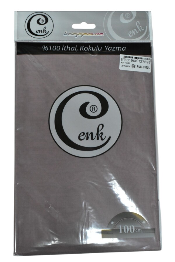 CENK,DÜZ RENK YAZMA 100CM 0076 PUSLU GÜL - CENK