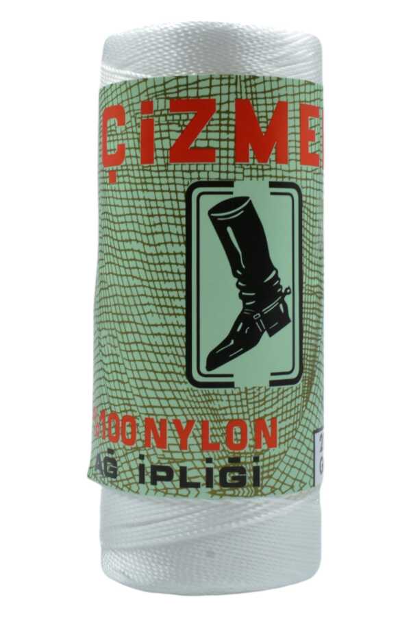 Çizmeli,100 Gr 210/12 Nylon Ağ İpliği 0002 Şeker Beyaz