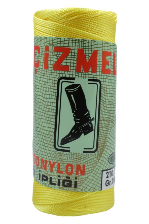 ÇİZMELİ,100 GR 210/12 NYLON AĞ İPLİĞİ 0445 SARI - Çizmeli