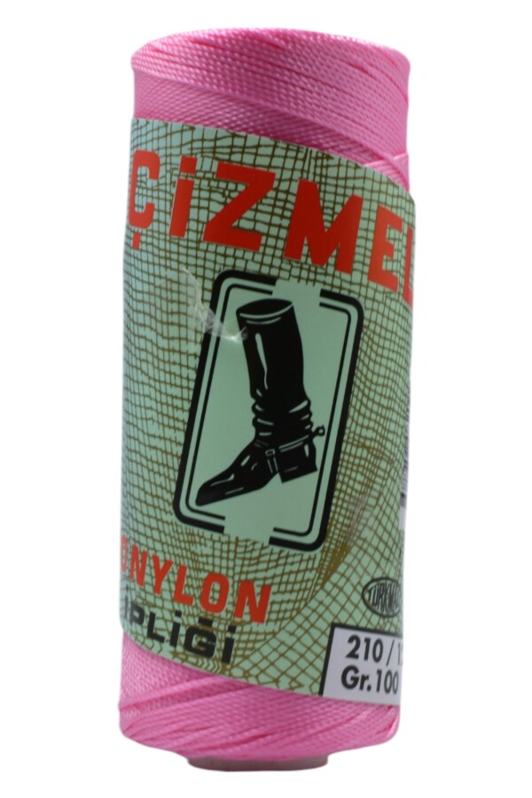 ÇİZMELİ,100 GR 210/12 NYLON AĞ İPLİĞİ 0603 ŞEKER PEMBE - Çizmeli