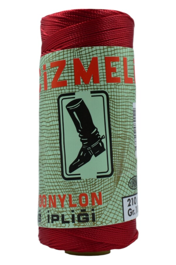ÇİZMELİ,100 GR 210/12 NYLON AĞ İPLİĞİ 0666 KIRMIZI - Çizmeli