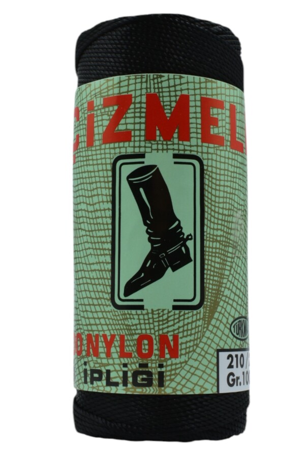 ÇİZMELİ,100 GR 210/21 NYLON AĞ İPLİĞİ 0000 SİYAH - Çizmeli