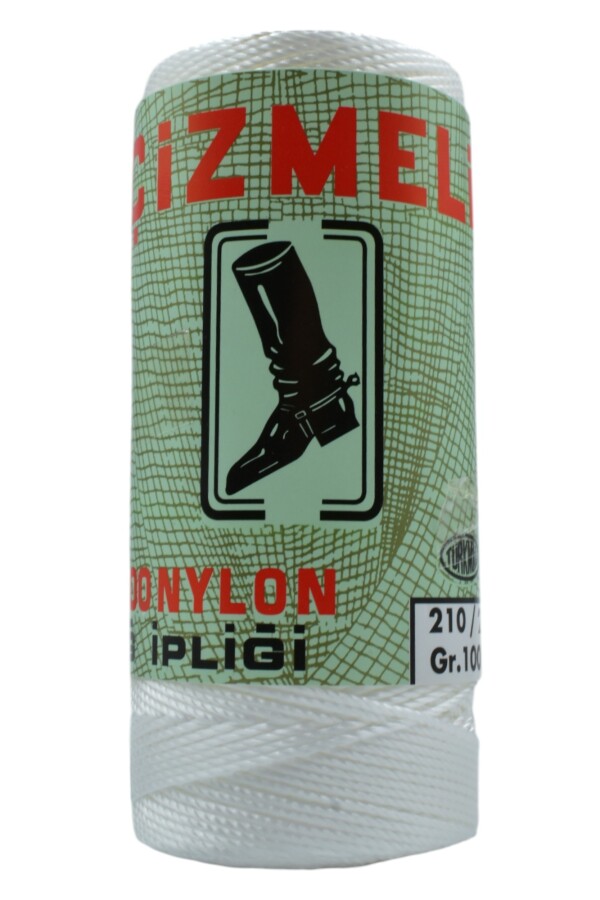 ÇİZMELİ,100 GR 210/21 NYLON AĞ İPLİĞİ 0002 ŞEKER BEYAZ - Çizmeli