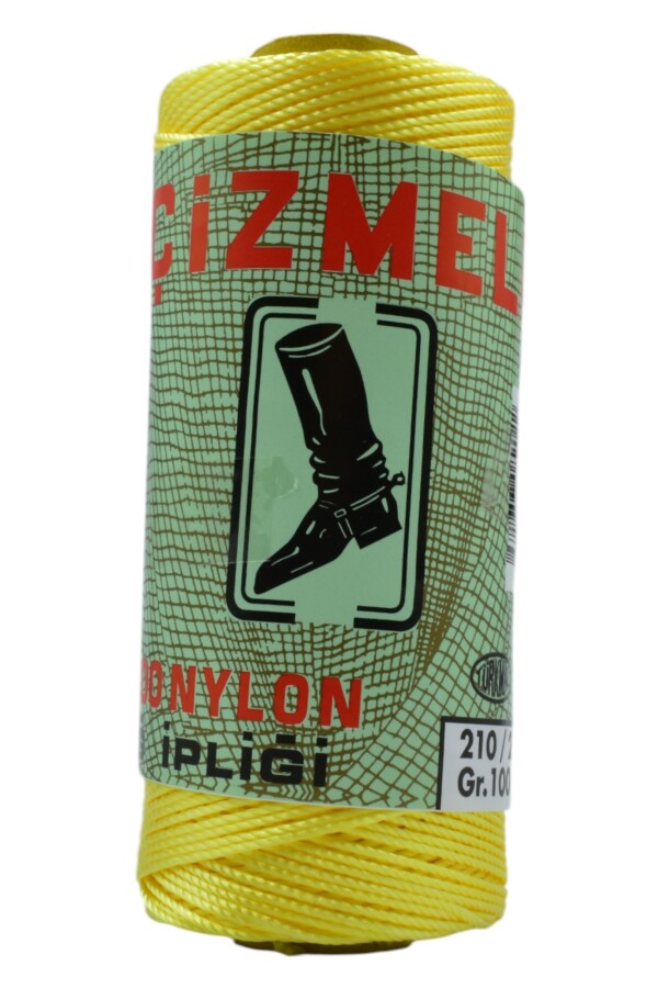 ÇİZMELİ,100 GR 210/21 NYLON AĞ İPLİĞİ 0445 SARI - Çizmeli