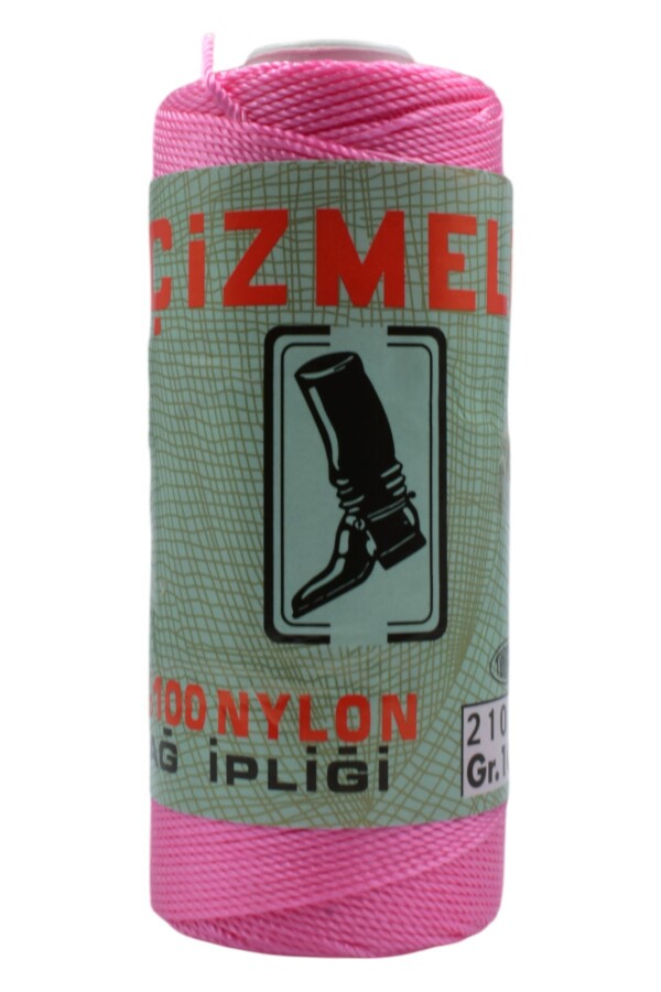 ÇİZMELİ,100 GR 210/21 NYLON AĞ İPLİĞİ 0603 ŞEKER PEMBE - Çizmeli