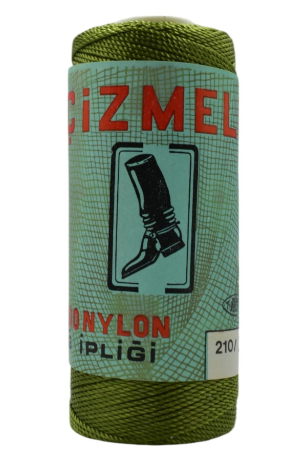 ÇİZMELİ,100 GR 210/21 NYLON AĞ İPLİĞİ 0666 YEŞİL - Çizmeli