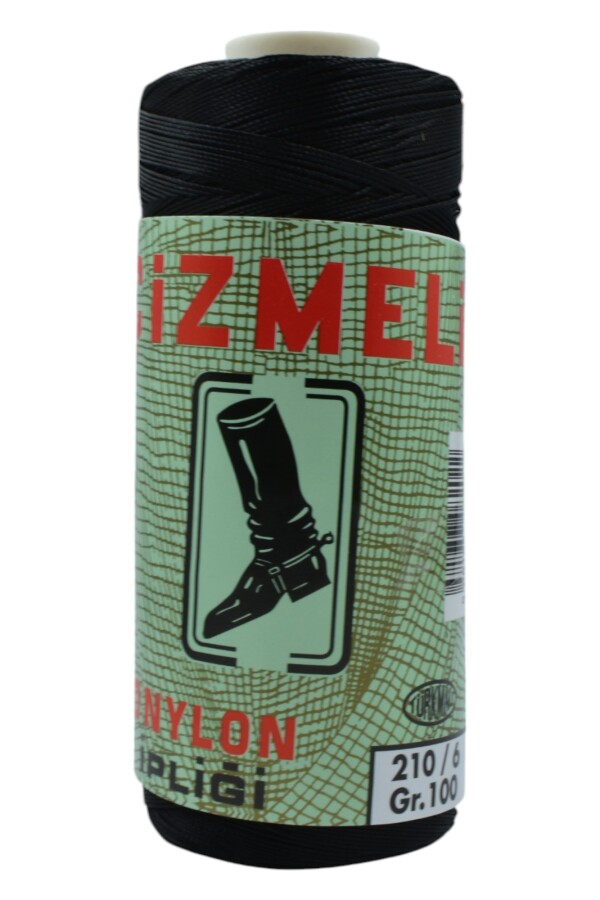 ÇİZMELİ,100 GR 210/6 NYLON AĞ İPLİĞİ 0000 SİYAH - Çizmeli