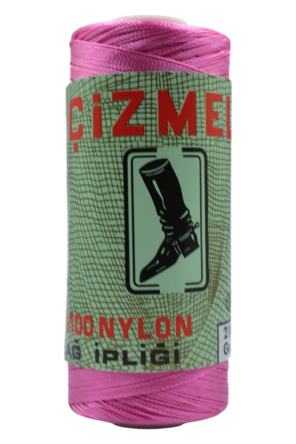 ÇİZMELİ,100 GR 210/6 NYLON AĞ İPLİĞİ 0603 ŞEKER PEMBE - Çizmeli