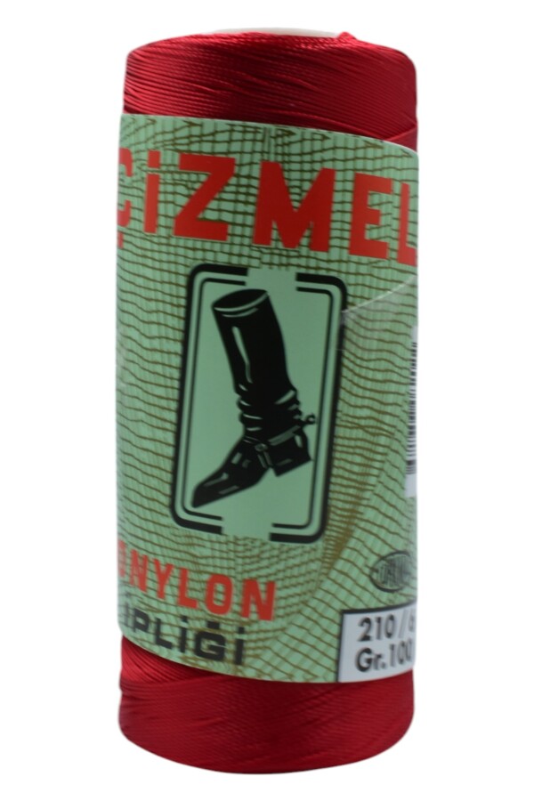 ÇİZMELİ,100 GR 210/6 NYLON AĞ İPLİĞİ 0666 KIRMIZI - Çizmeli