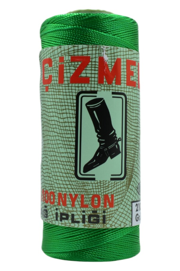 ÇİZMELİ,100 GR 210/9 NYLON AĞ İPLİĞİ 0071 ÇİMEN YEŞİL - Çizmeli