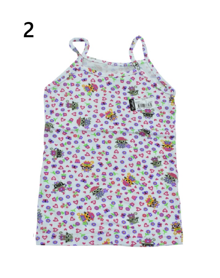 TUTKU,ÇOCUK KIZ ELASTAN EMPİRME İP ASKILI ATLET NO:2 - Tutku (1)