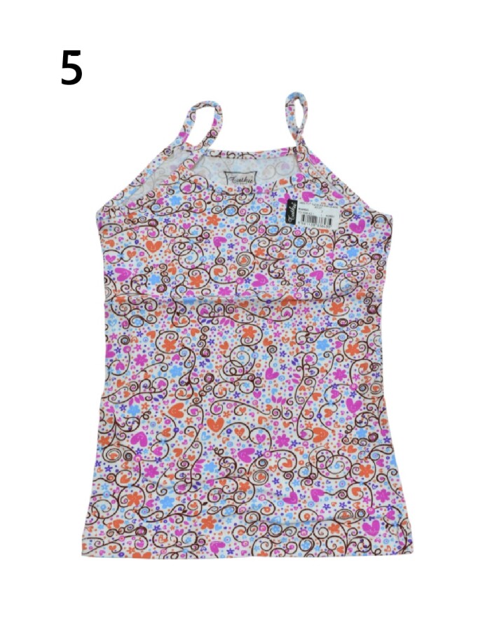 TUTKU,ÇOCUK KIZ ELASTAN EMPİRME İP ASKILI ATLET NO:2 - 5