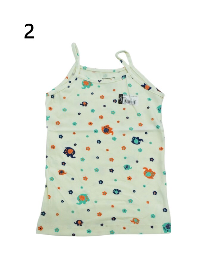 TUTKU,ÇOCUK KIZ ELASTAN EMPİRME İP ASKILI ATLET NO:3 - Tutku (1)