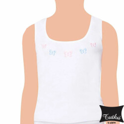 TUTKU,ÇOCUK KIZ GENİŞ ASKILI İŞLEMELİ NO:3 - Tutku