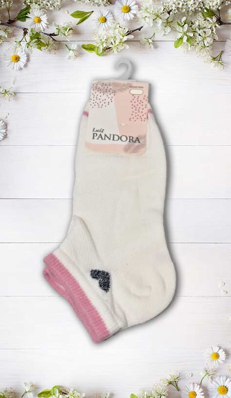 PANDORA,ÇOCUK PATİK-1092-KALP-3-4 - PANDORA