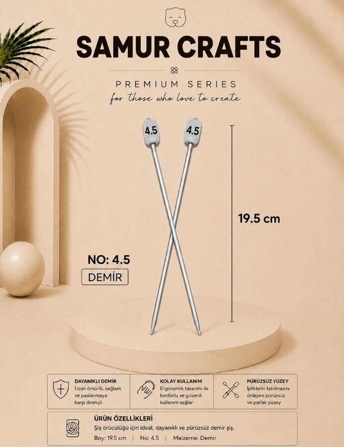 HOBİ,17 CM ŞİŞ NO:04,5 - 1