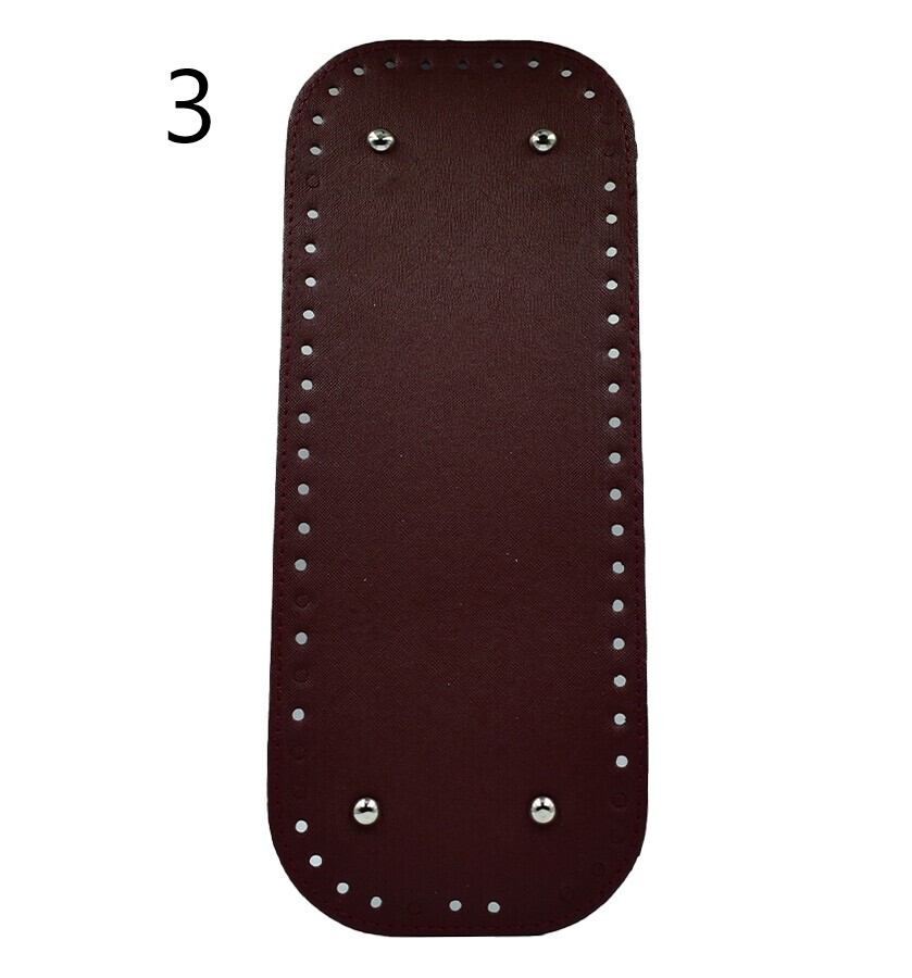 GORA,DERİ ÇANTA TABANI 12.5x33 RİVETLİ DİKDÖRTGEN - 3