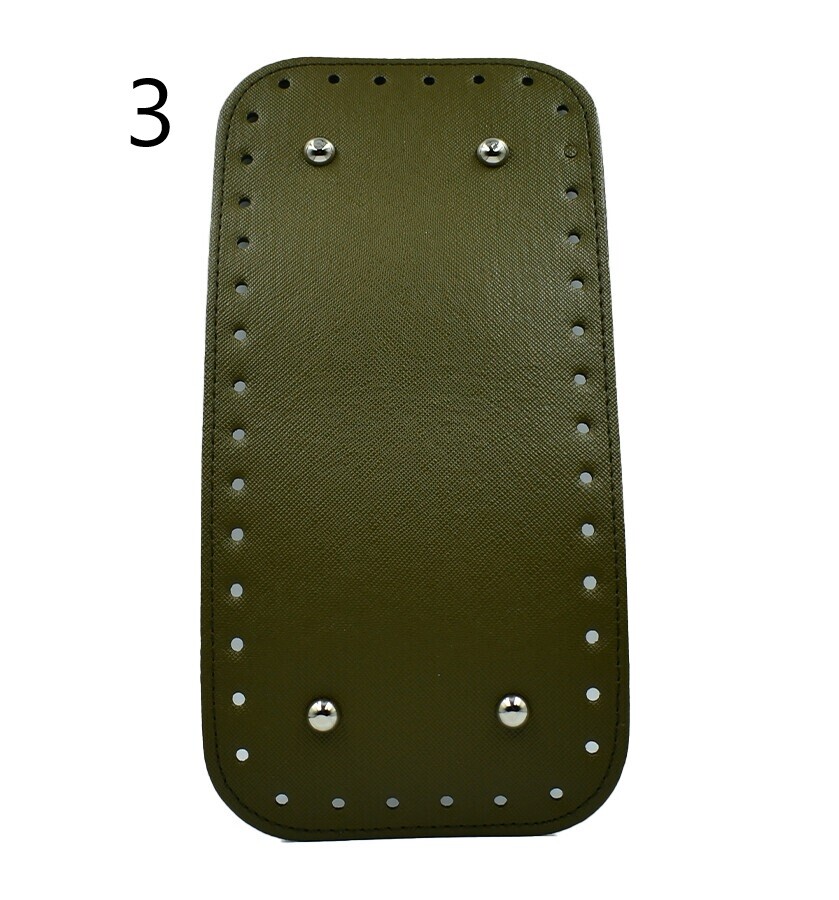 GORA,DERİ ÇANTA TABANI 12x25 RİVETLİ DİKDÖRTGEN - 3
