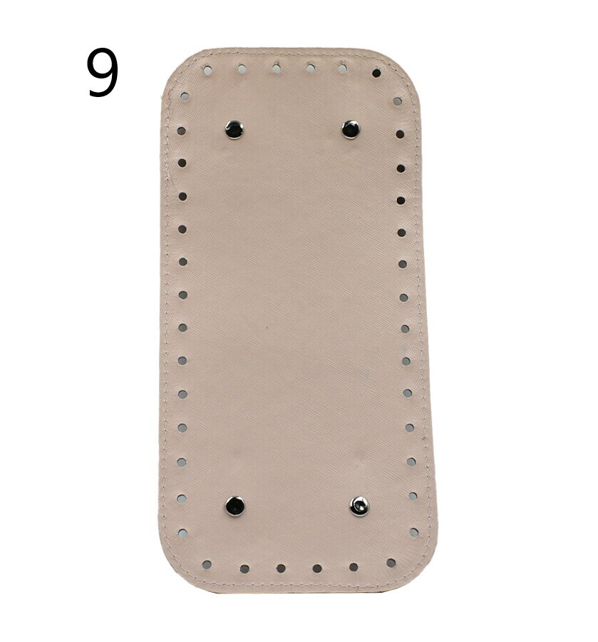 GORA,DERİ ÇANTA TABANI 12x25 RİVETLİ DİKDÖRTGEN - 9