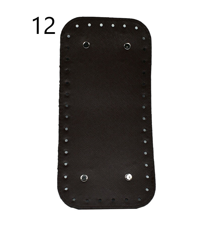 GORA,DERİ ÇANTA TABANI 12x25 RİVETLİ DİKDÖRTGEN - 12