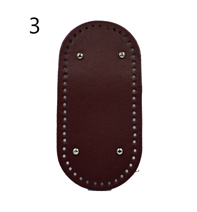 GORA,DERİ ÇANTA TABANI 12x25 RİVETLİ OVAL - 3