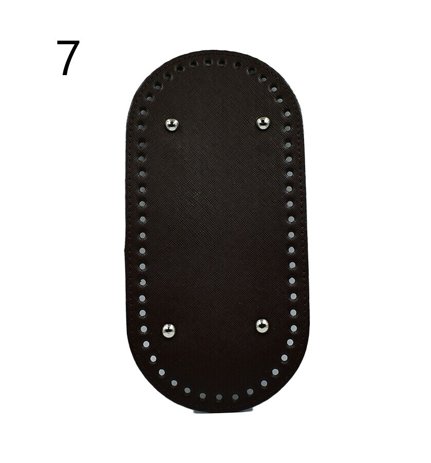 GORA,DERİ ÇANTA TABANI 12x25 RİVETLİ OVAL - 7
