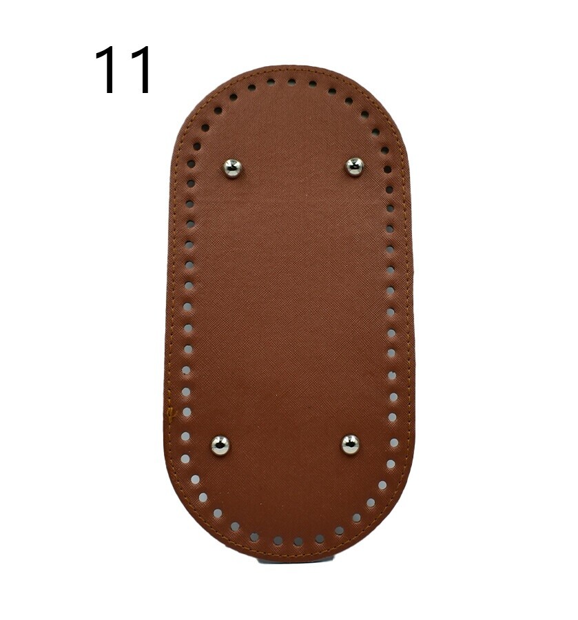 GORA,DERİ ÇANTA TABANI 12x25 RİVETLİ OVAL - 11