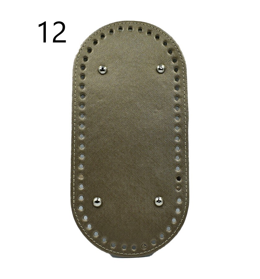GORA,DERİ ÇANTA TABANI 12x25 RİVETLİ OVAL - 12