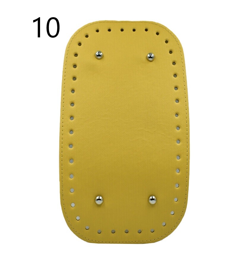 GORA,DERİ ÇANTA TABANI 15x25 RİVETLİ DİKDÖRTGEN - 10