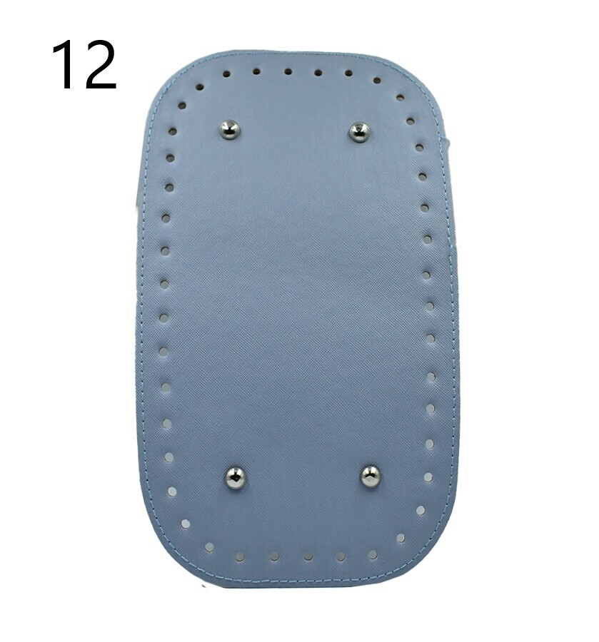 GORA,DERİ ÇANTA TABANI 15x25 RİVETLİ DİKDÖRTGEN - 12